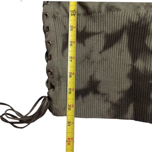 AFFLICTION Dress Astoria Sweater Mini Size XS Olive Green NEW NWT - Picture 9 of 13